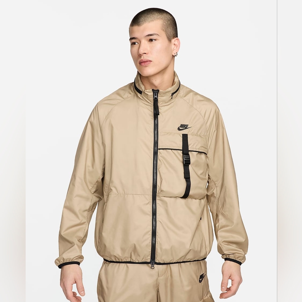 Nike Sportswear Tech Woven Men's N24 Packable Lined Jacket Khaki Black